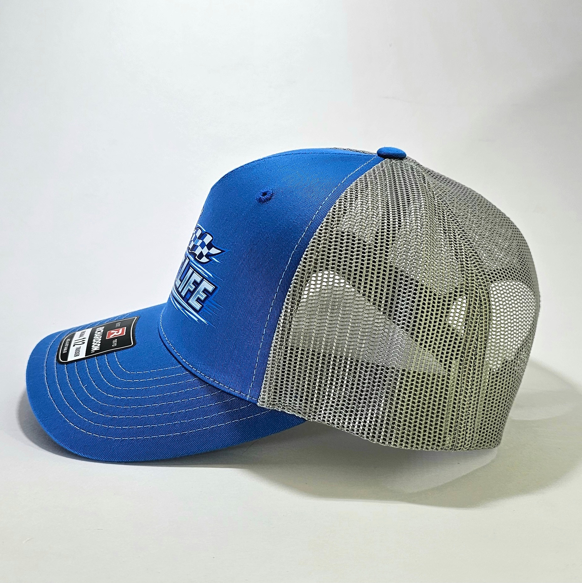 Livin' The Fast Life Blue Trucker Hat - Image 2