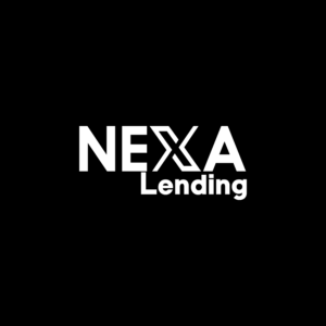 White NEXA Lending 5-inch vinyl decal